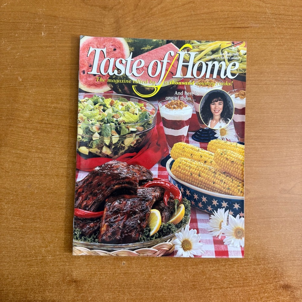 Taste of Home Cookbook with‎ Red and Yellow Accents